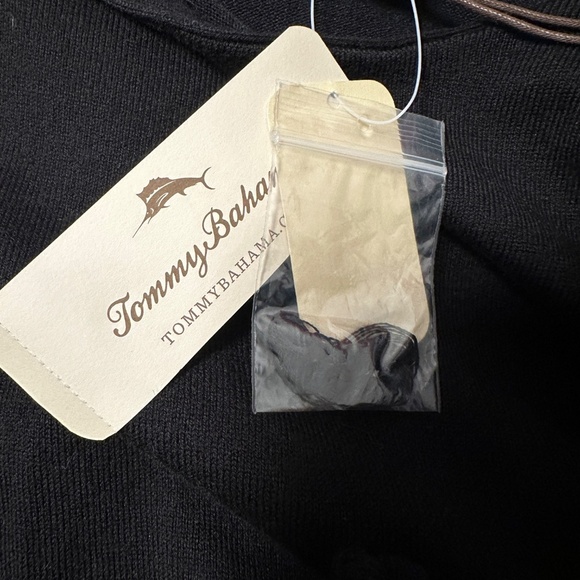 *TOMMY BAHAMA* Black Long Sleeve Dress NWT Size Medium (8-10) - Picture 6 of 11